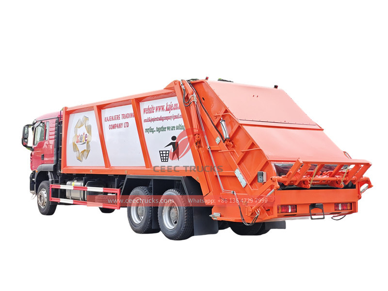 Howo 6&times;4 refuse compactor truck