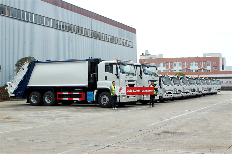 12 units isuzu NPR garbage compactor truck