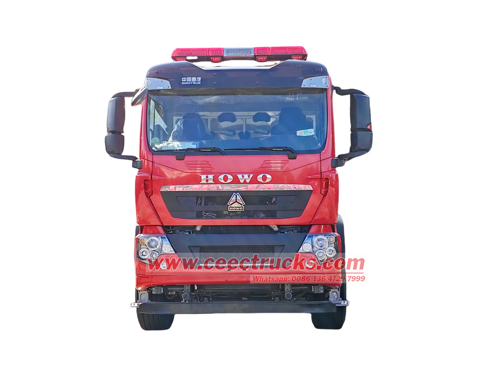 HOWO TX 6x4 double row water fire truck