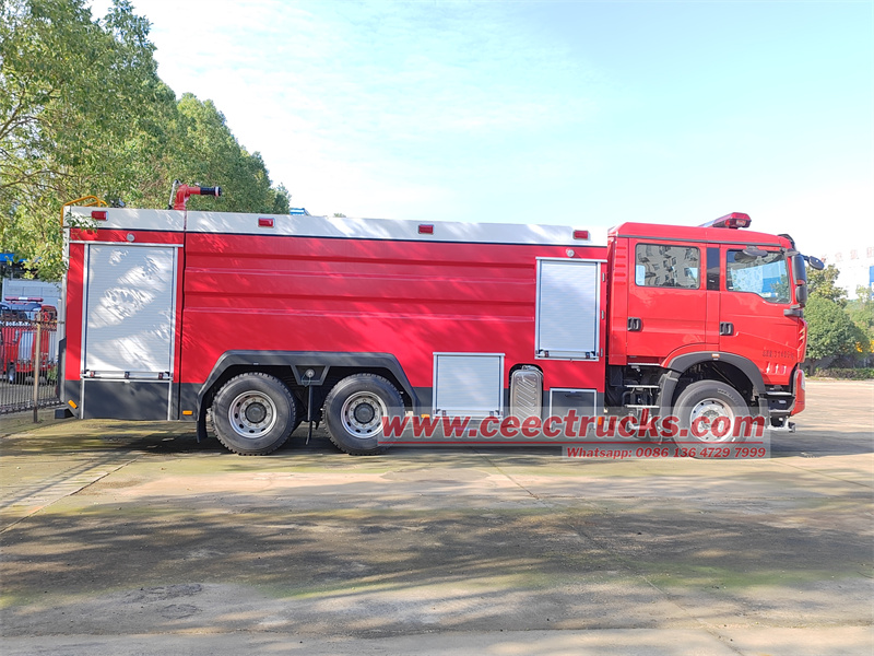 HOWO 6x4 12cbm water tank fire engine