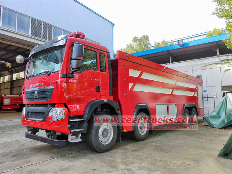 HOWO TX460 8x4 water foam fire engine