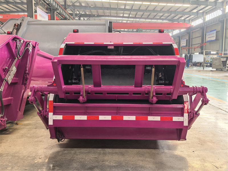 Rear tilting device for loading 240L and 1100L bins