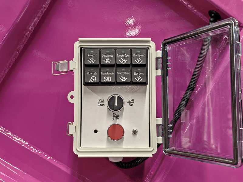 CAN BUS electric control box on hopper