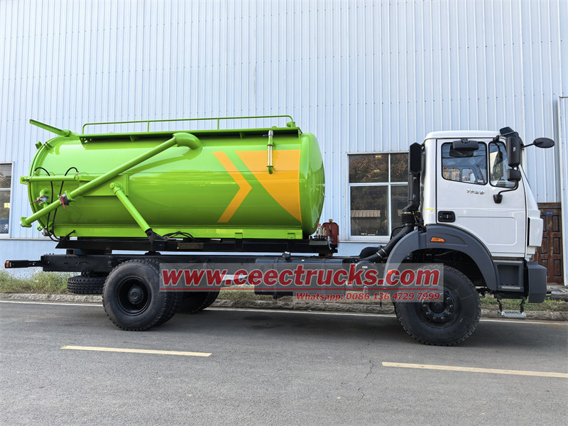 Beiben 4x2 sewage pump truck