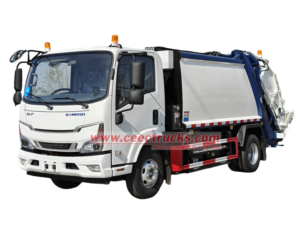 ISUZU 6cbm EV refuse compactor truck manufacturer ISUZU 6cbm EV refuse compactor truck manufacturer