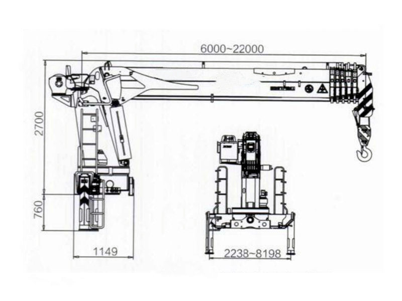 Howo crane truck