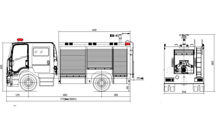 Howo TX fire foam truck