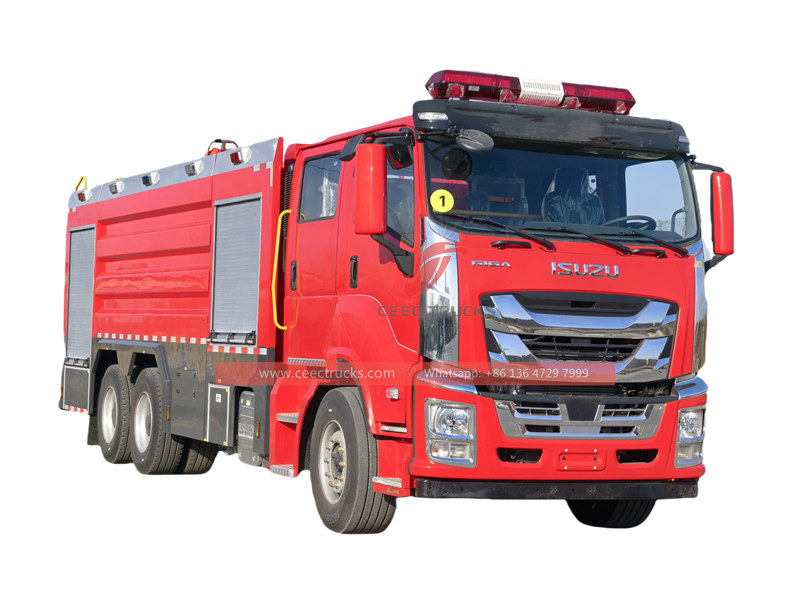 Isuzu GIGA cabin foam fire fighting vehicle