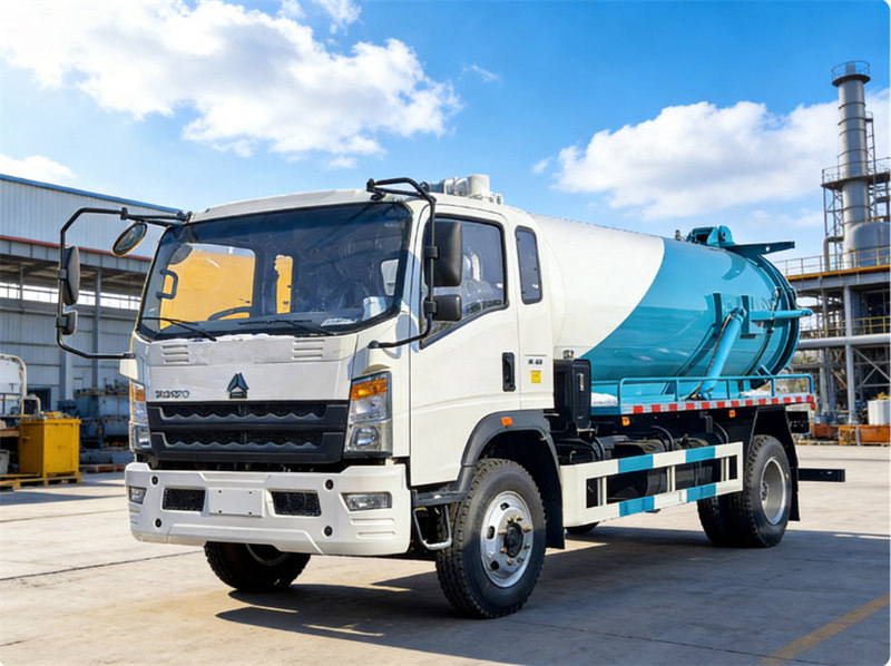 Howo 4x2 light sewage tank truck