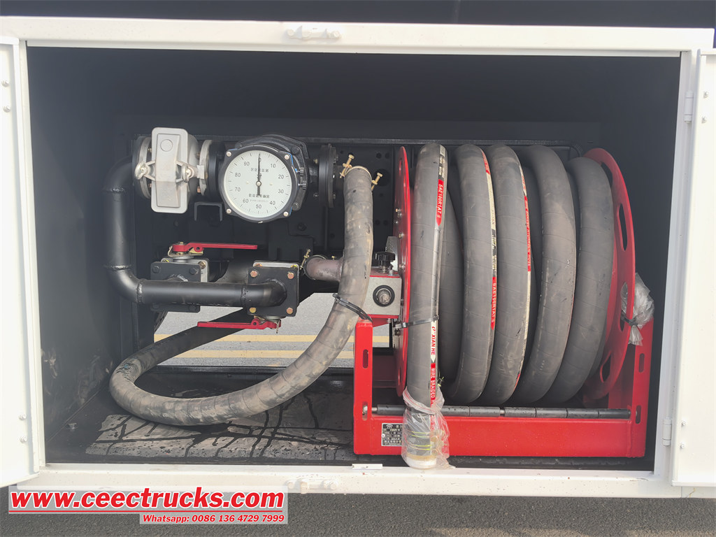 Beiben 2638 refueling system with 2" hose reel