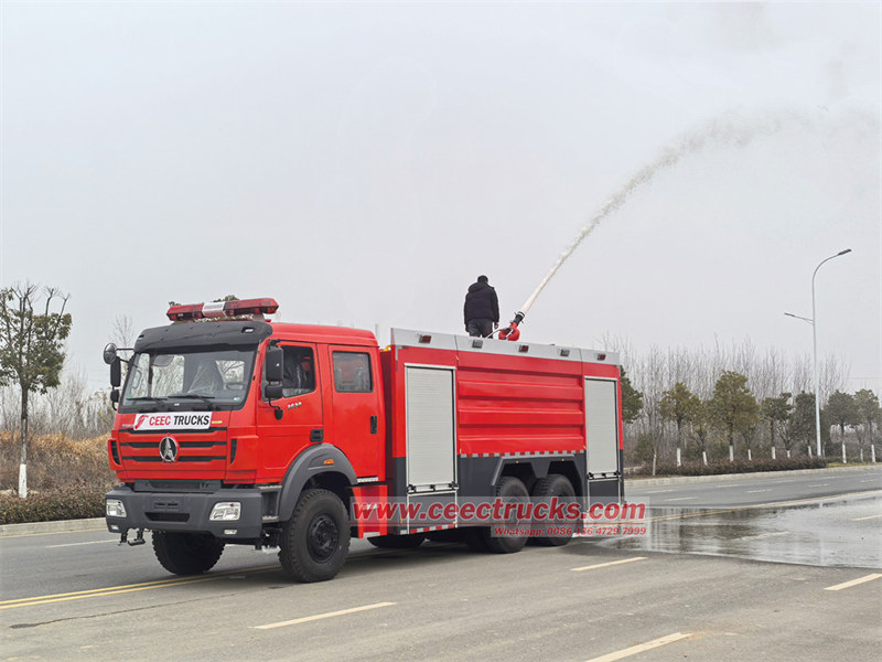 Beiben 12cbm foam tanker fire engine