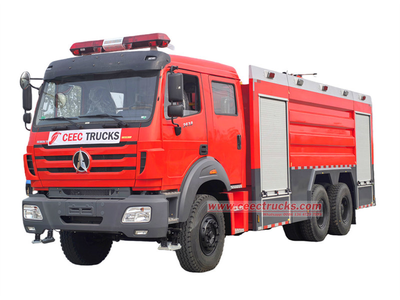 Beiben 380Hp fire fighting rescue truck