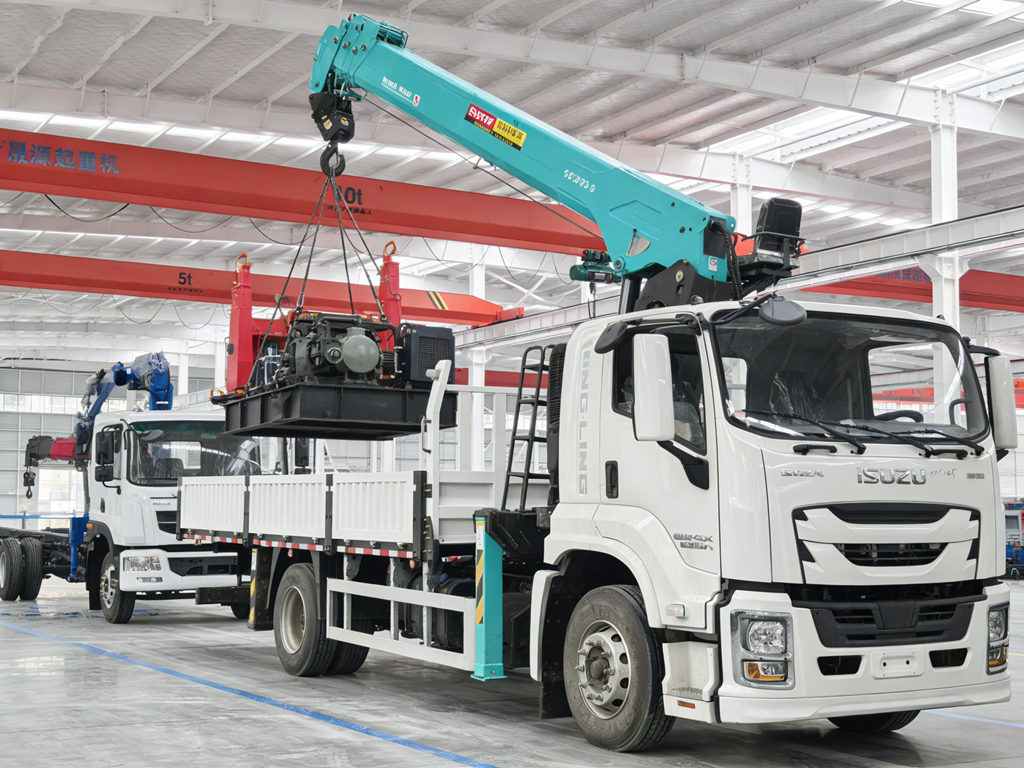 ISUZU 8tons lorry crane truck for working ISUZU 8tons lorry crane truck for working