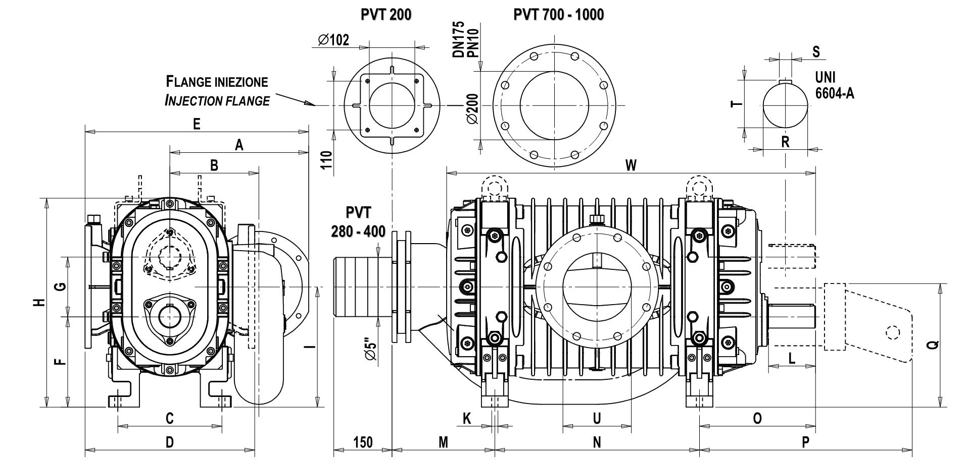 JUROP PVT400 pump dimension and configuration JUROP PVT400 pump dimension and configuration