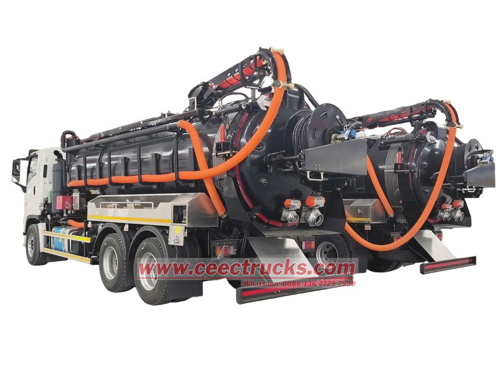 ISUZU 520HP combined sewer jetting truck 20cbm ISUZU 520HP combined sewer jetting truck 20cbm