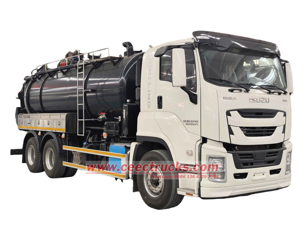 ISUZU GIGA 520HP vacuum tanker jetting truck ISUZU GIGA 520HP vacuum tanker jetting truck