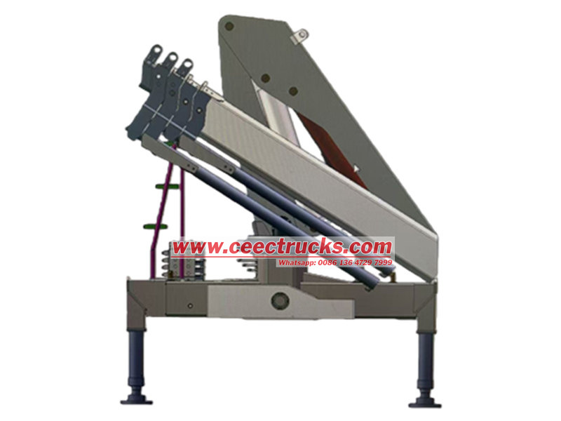 Beiben 6x6 cargo truck mounted crane