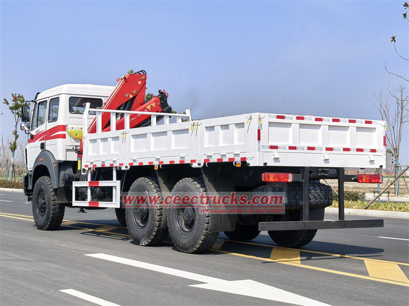Beiben 6x6 all wheel drive crane lorry