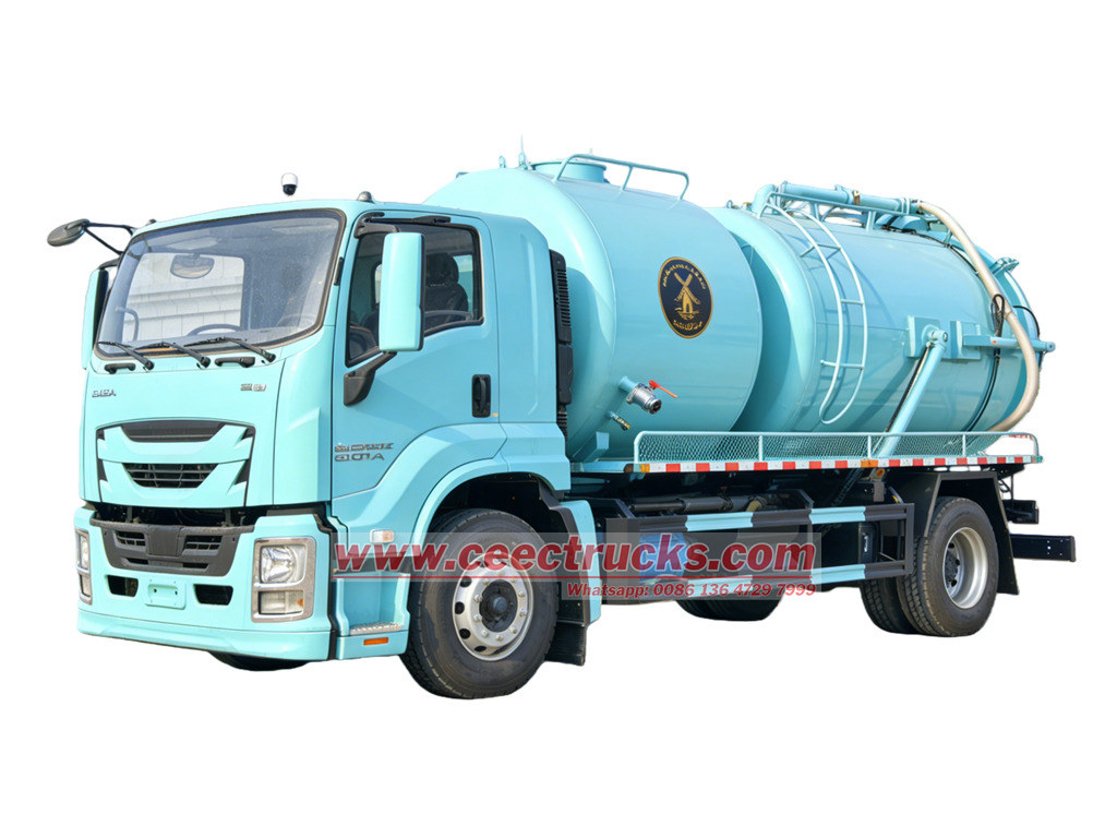 ISUZU 15cbm sewage suction water jetter ISUZU 15cbm sewage suction water jetter