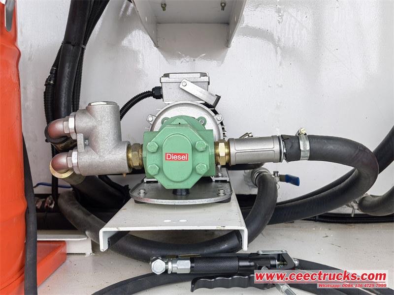 Pump system for diesel, oil and antifreezer liquid