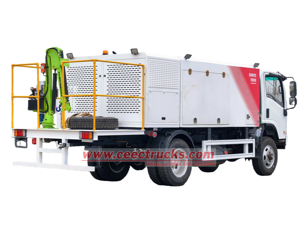 Isuzu 5000L lube service truck manfuacturer
