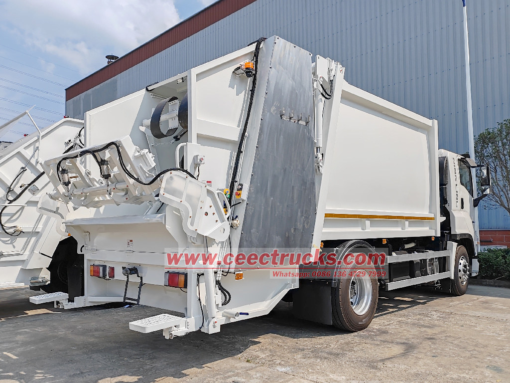 ISUZU rear loader refuse compactor truck