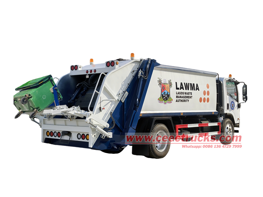 Isuzu 10cbm waste management garbage compactor