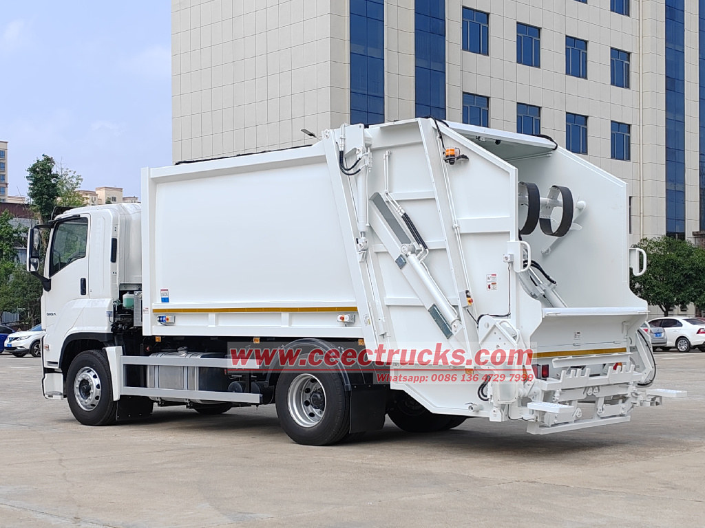 EURO design Isuzu garbage compactor truck