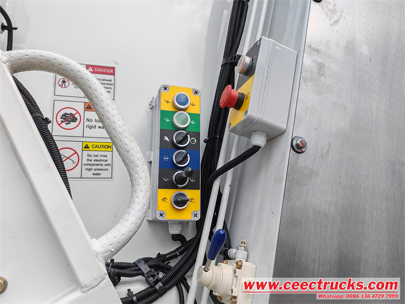 Rear mounted PLC control box