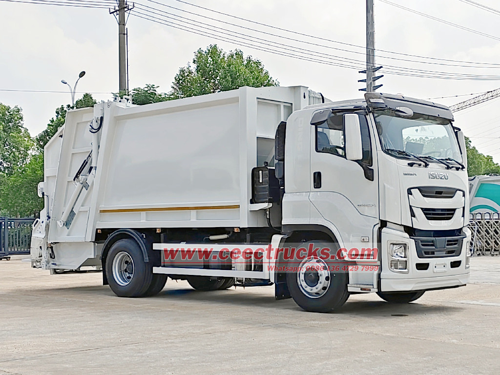 EURO design Isuzu garbage compactor truck