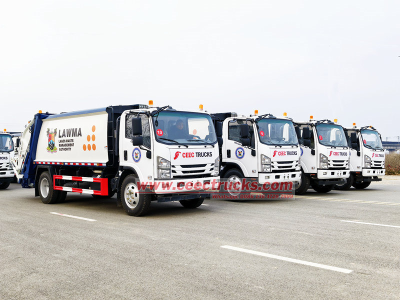 ISUZU waste compactor trucks for sale