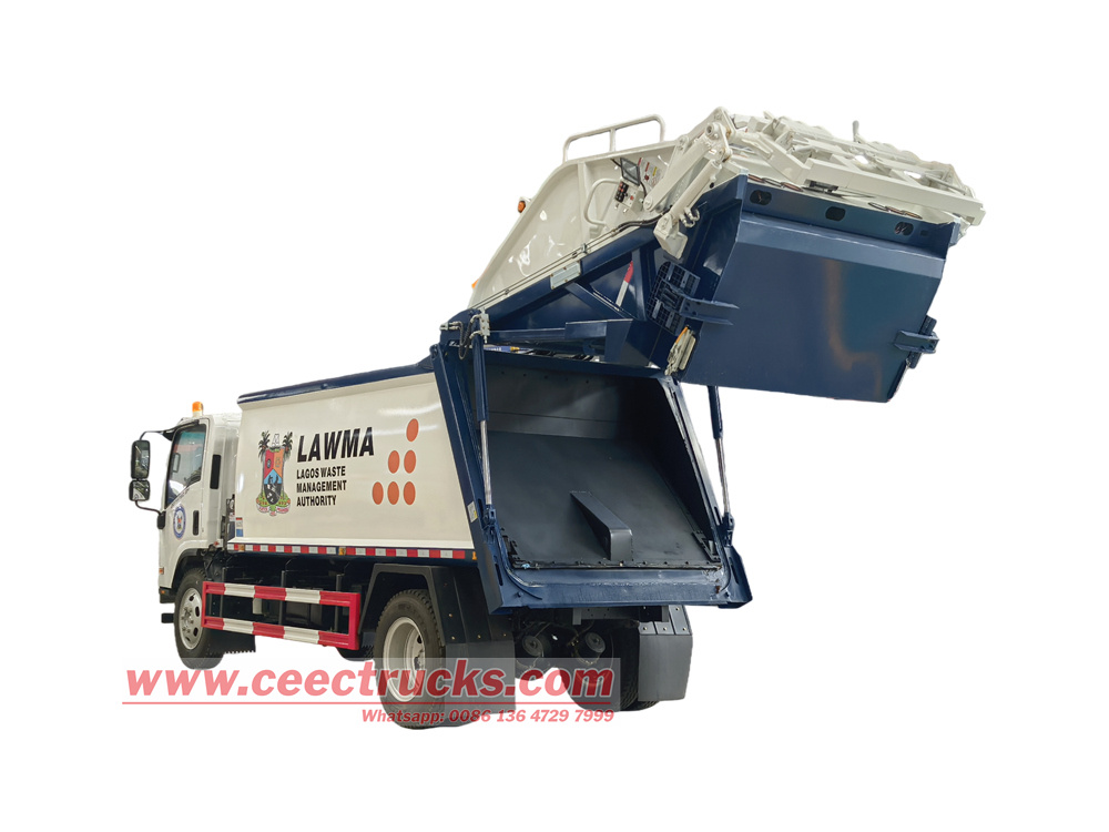 Isuzu 10cbm garbage truck with compactor	