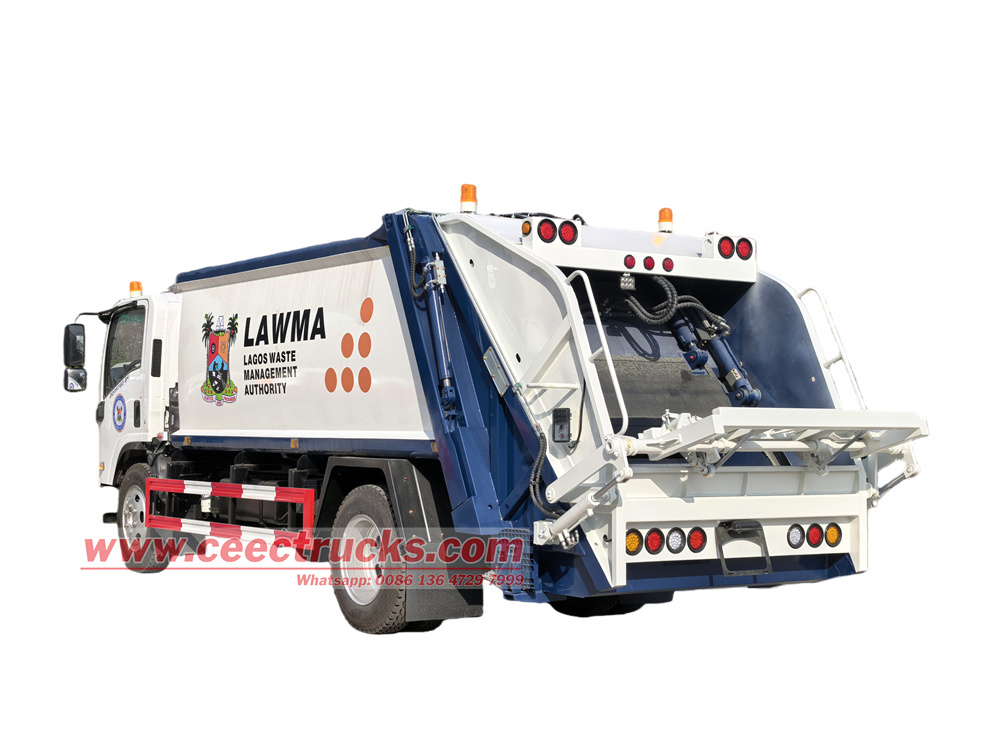Isuzu 10 cbm hydraulic compaction truck