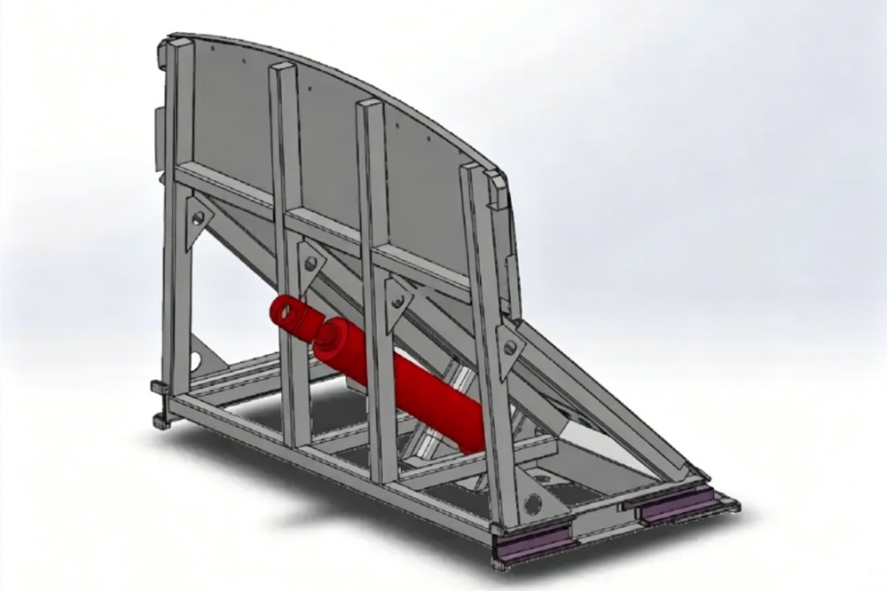 Garbage Compactor Truck structure drawing