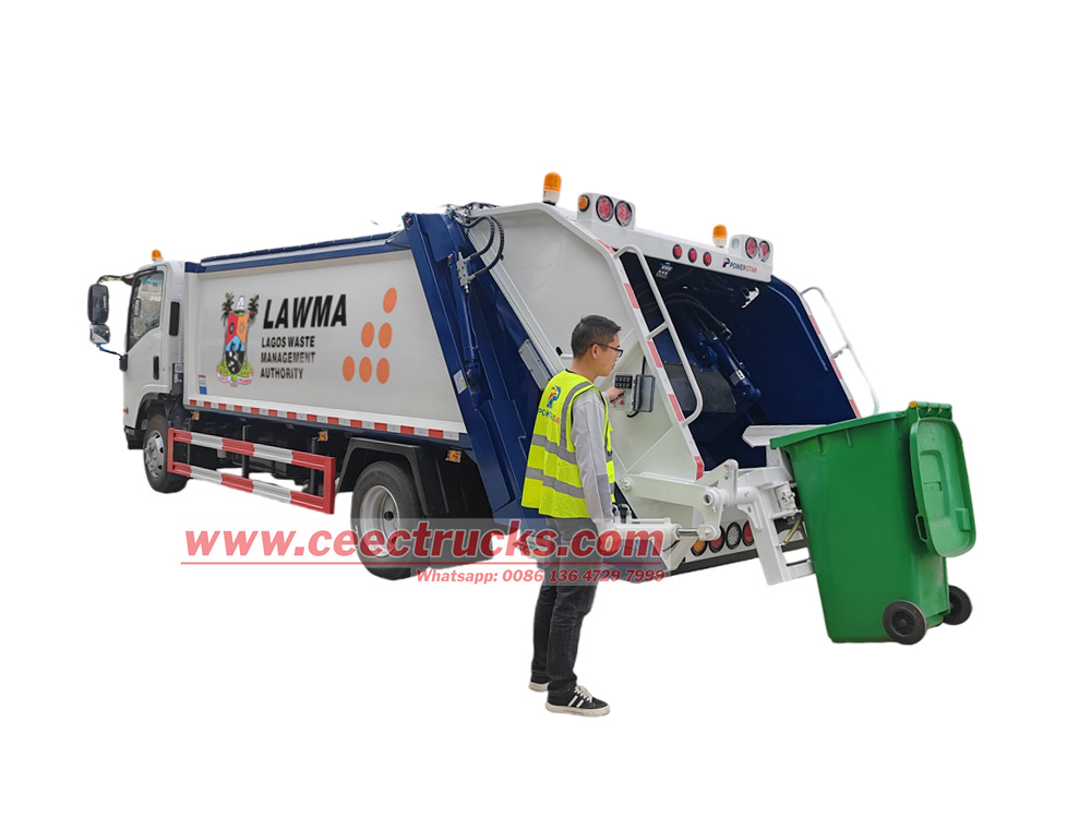 Isuzu 10cbm waste management garbage compactor