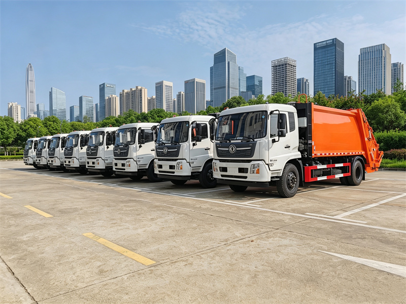 dongfeng 4x2 garbage compactor truck