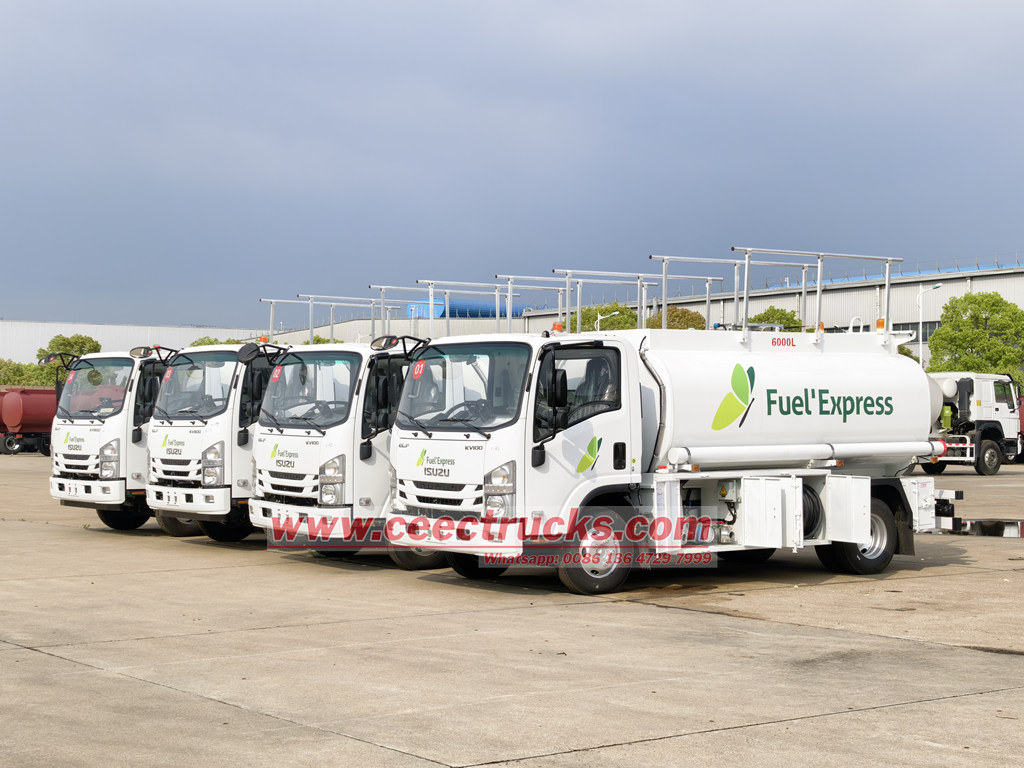 ISUZU NQR fuel delivery tanker trucks