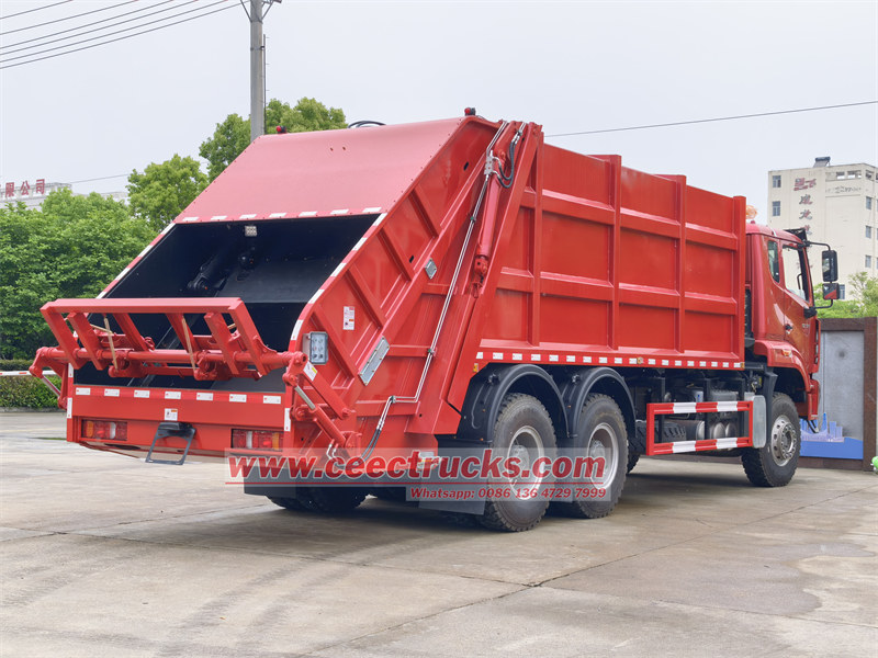 HOWO 20cbm trash compactor lorry truck