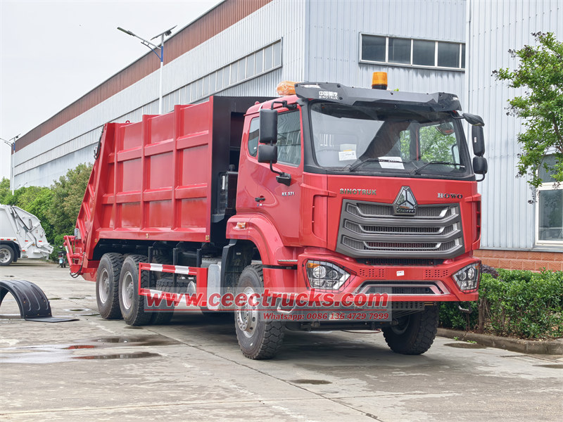 HOWO 20cbm trash compactor lorry truck