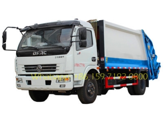 8000 liters dongfeng compressed refuse trucks export Asia Malaysia
