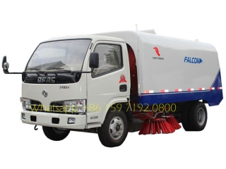 Environmental 4cbm dustbin and 1cbm water tank DONGFENG Mechanical road sweeper