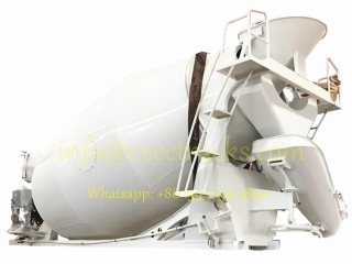 Kenya Mombasa 8CBM cement mixer tanker truck upperstructure