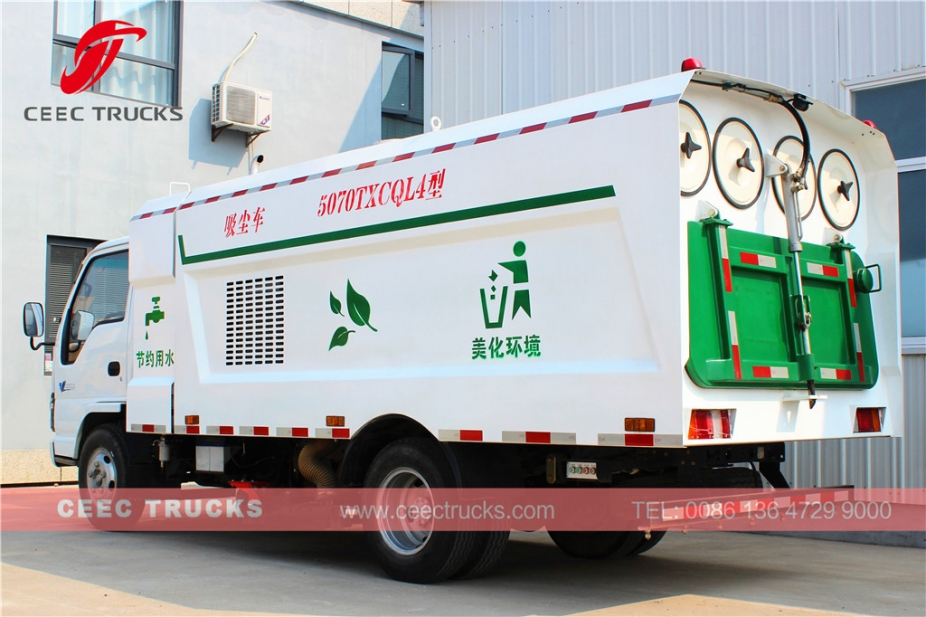 ISUZU 5 CBM vacuum road sweeper truck