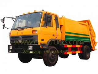 Algeria 10 cbm Dongfeng garbage compactor truck