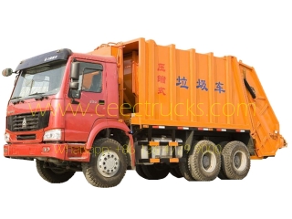 Howo 20 CBM garbage compactor truck for sale