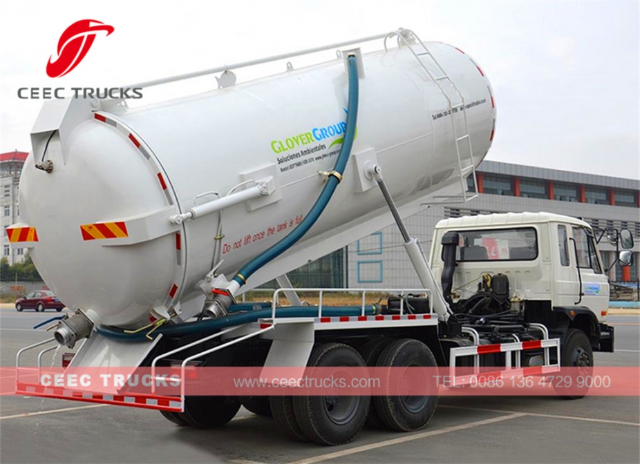Dongfeng 16CBM sewage suction tank truck