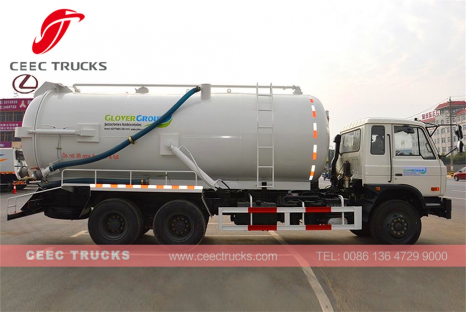 Dongfeng 16CBM sewage suction tank truck
