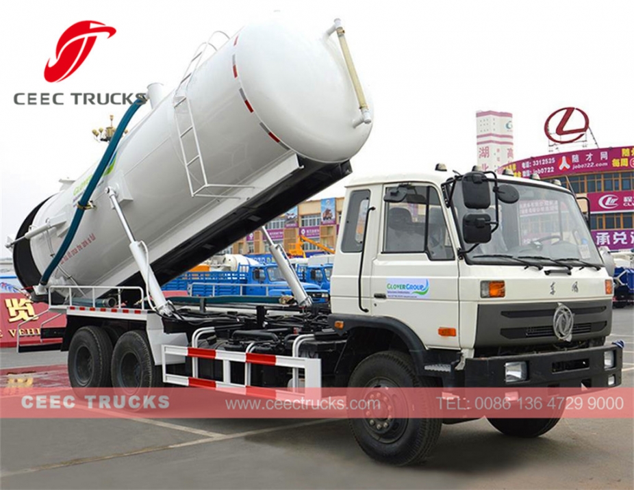 Dongfeng 16CBM sewage suction tank truck