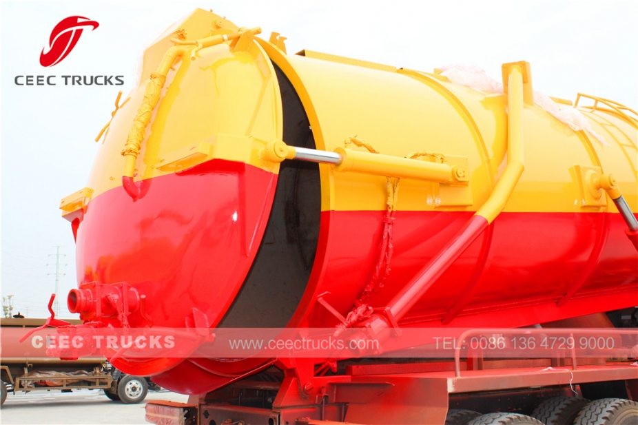 Dongfeng 16CBM vacuum sewage suction tanker truck