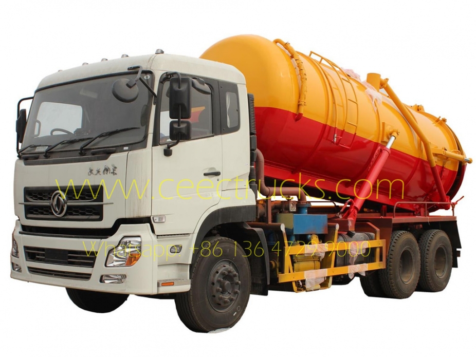 Dongfeng 16CBM vacuum sewage suction tanker truck